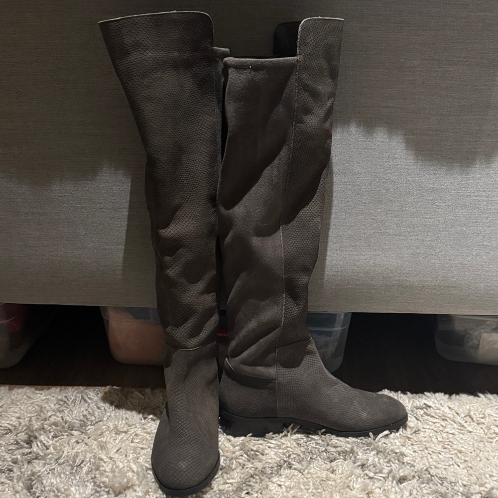 Sole Society Dark Brown Over-the-Knee Boots